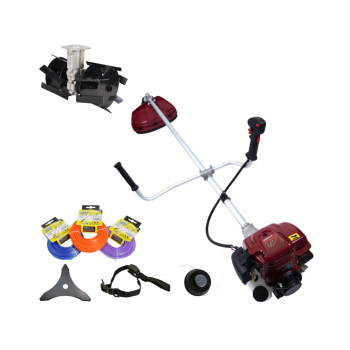 Motocoasa pe benzina DDT-1000L, 4 Timpi, 7 Cp, 62 cc, 9000 Rpm, 3 accesorii incluse , 3 fire trimmer, 1 prasitoare model 2