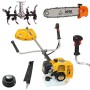 Motocoasa pe benzina, R5500 ROTOR, 4.7 CP , 5500W, 52 cm³, 10000Rpm+ Cultivator + Cap drujba