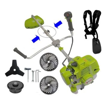 Motocoasa R-CRAFT Verde FOLDABLE RACING EDITION 6.8CP, 52cc + 4 Sisteme Taiere