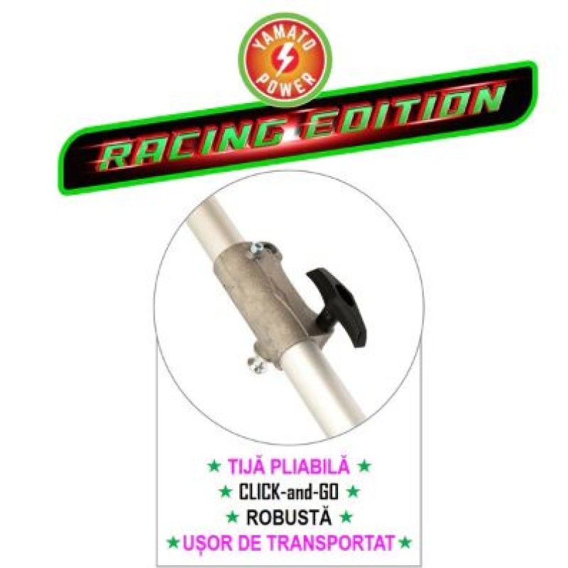 Motocoasa R-CRAFT Verde FOLDABLE RACING EDITION 6.8CP, 52cc + 4 Sisteme Taiere