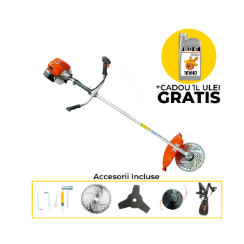 Motocoasa pe benzina in 4 timpi, TOGO, 4CP, 31cc + 4 accesorii incluse