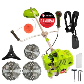 Motocoasa YAMATO SAMURAi 6.57CP, 9000Rpm, 3 x Discuri Vidia si accesorii incluse