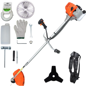 Motocoasa Tatta TM-452, 3.4 CP, Turatie motor in sarcina 9000 RPM, Turatie la relanti 3000 RPM, rezervor 1200 ml, 1500 mm, 7 piese incluse