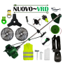 SET Cositoare pe benzina NUOVO-VRD 6CP Verde, Disc Stea, 2xDisc Vidia, EXTRA Accesorii incluse