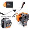 Set Motocoasa Alpin Profi X4500-SES cu pornire electrica si manuala ( 2 in 1 ), 6CP, 10000 RPM + 3 x Cap prasitoare + cultivator + drujba