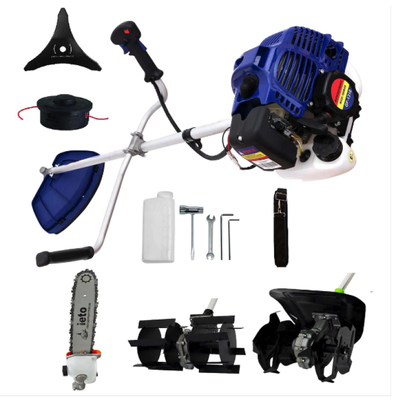 Set Motocoasa Micul Fermier G1310, 3.4CP + Cap Prasitoare + Cultivator + Cap Drujba