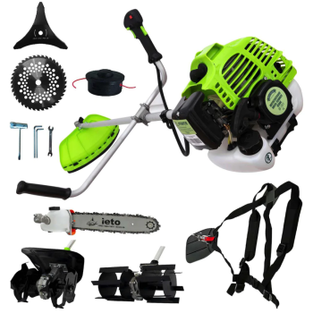 Set Motocoasa Micul Fermier G1311, 3.4CP + Cap cultivator + Prasitoare + Cap Drujba