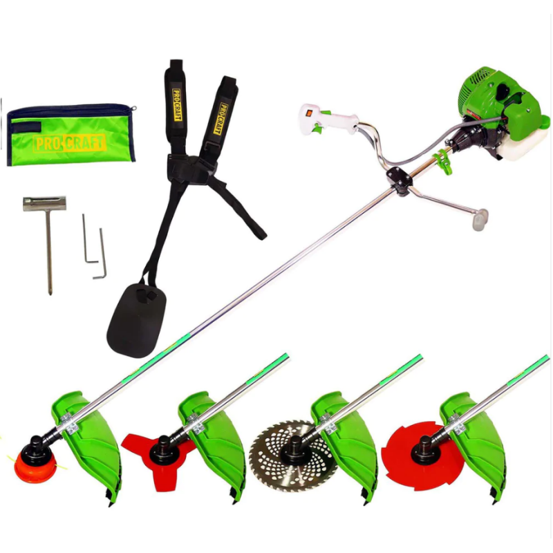 Set Motocoasa Procraft 4200, 5.8CP, 52CC + Prasitoare + 4 Sisteme Taiere