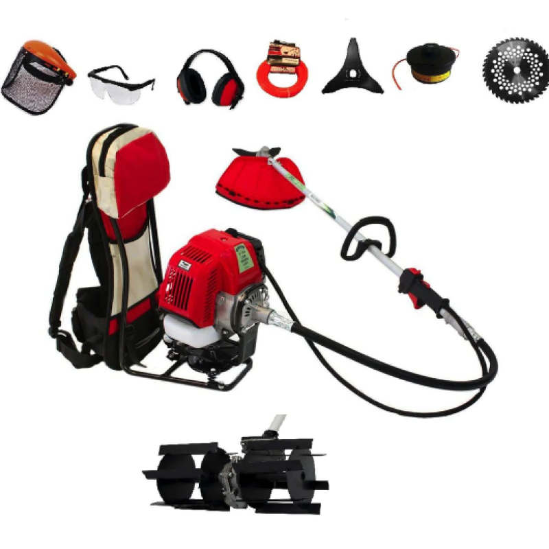 Set Motocoasa tip rucsac Micul Fermier BC430KF, 4.76CP, +Prasitoare