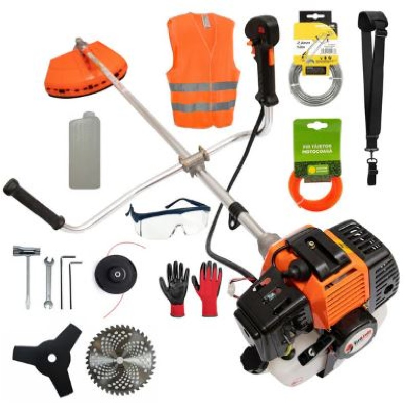 Set Motocoasa Vokner GT-4400, 6CP, 9000RPM, 3 Sisteme taiere, 13 Accesorii incluse