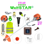 SET Motocoasa WolfSTAR© motor 2 timpi ALP, 6CP, 52cc, 11.000RPM + sistem taiere, EXTRA Accesorii+Cap Tip Drujba