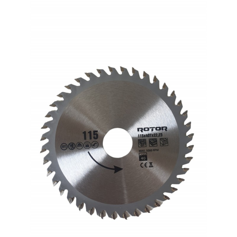 115X22.23 40T disc de taiat lemnul ROTOR