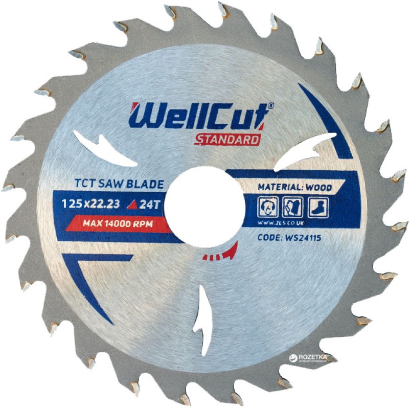 125X22.23 24T SAW BLADE WELLCUT STANDARD