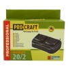 20/2 incarcator rapid pentru 2 Acumulatori Procraft