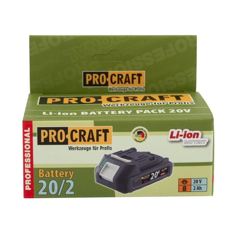 Acumulator PROCRAFT 20V, 2Ah , LI-ION