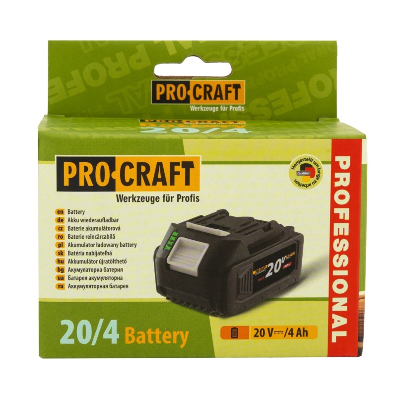 Acumulator PROCRAFT 20V 4Ah