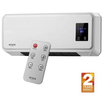 Aeroterma de perete BH2000 BÖHM , doua trepte de putere 1000/2000W, Timer 1-12 H , suprafata de incalzire 20-25 m²