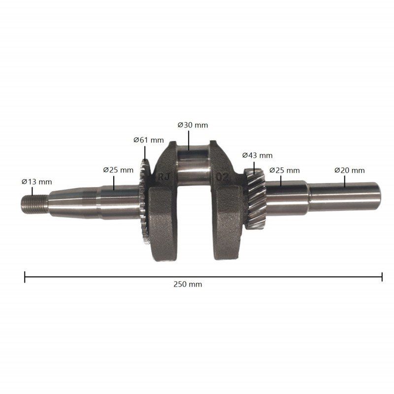 Ambielaj Honda GX 200 - 20mm, motocultor (7 CP), Elefant
