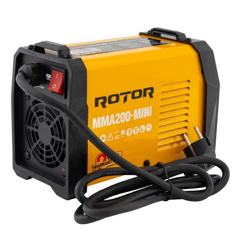 Aparat de sudura LCD Color ROTOR MMA200-MIN, 200 A