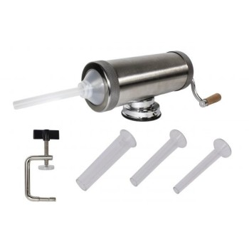 Aparat de umplut Carnati Elefant KY-2005S, 2.5 kg, INOX ALIMENTAR, Orizontal 3 palnii