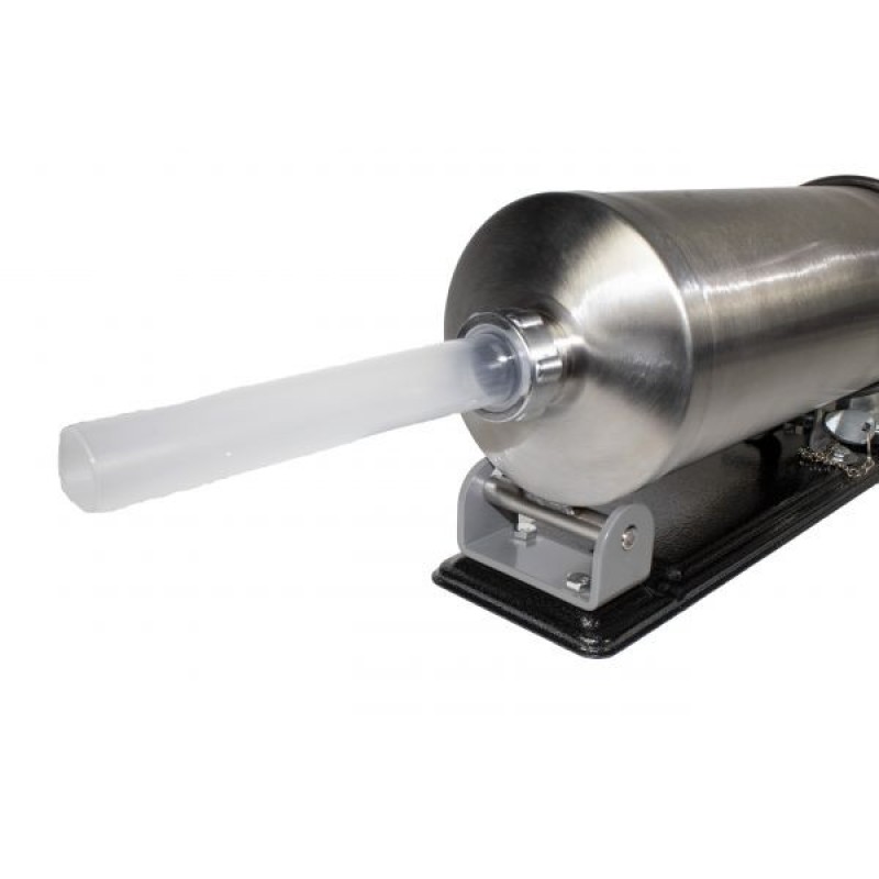 Aparat de umplut Carnati Elefant KY-2006PA, 3 kg, metal/inox, Orizontal/Rabatabil 4 palnii, prindere de masa