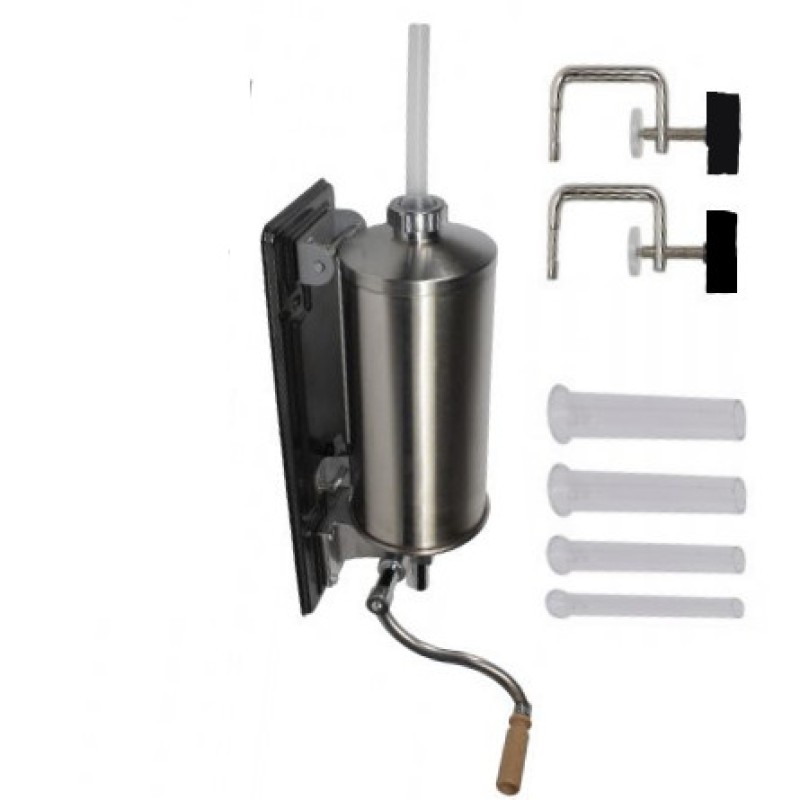 Aparat facut Carnati Elefant KY-2010PA, 5,5 kg, metal/inox, Orizontal/Rabatabil 4 palnii, prindere de masa