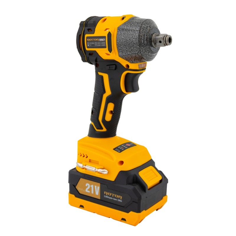 Autofiletanta cu impact pe acumulator ROTOR RIW21, 21 V /3 Ah, 320 Nm 2200 rot/min, 3300 BPM