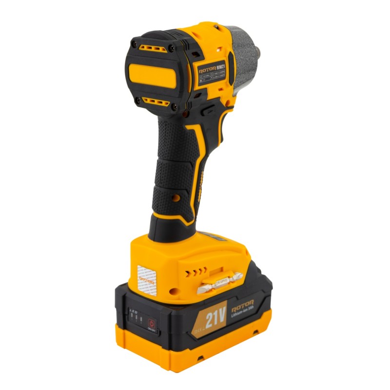 Autofiletanta cu impact pe acumulator ROTOR RIW21, 21 V /3 Ah, 320 Nm 2200 rot/min, 3300 BPM
