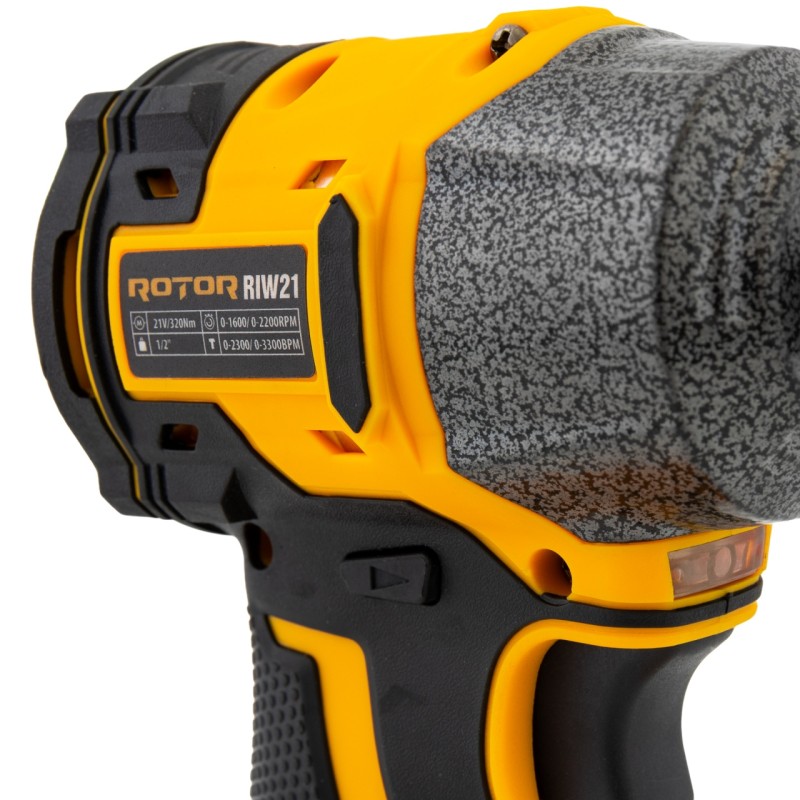 Autofiletanta cu impact pe acumulator ROTOR RIW21, 21 V /3 Ah, 320 Nm 2200 rot/min, 3300 BPM