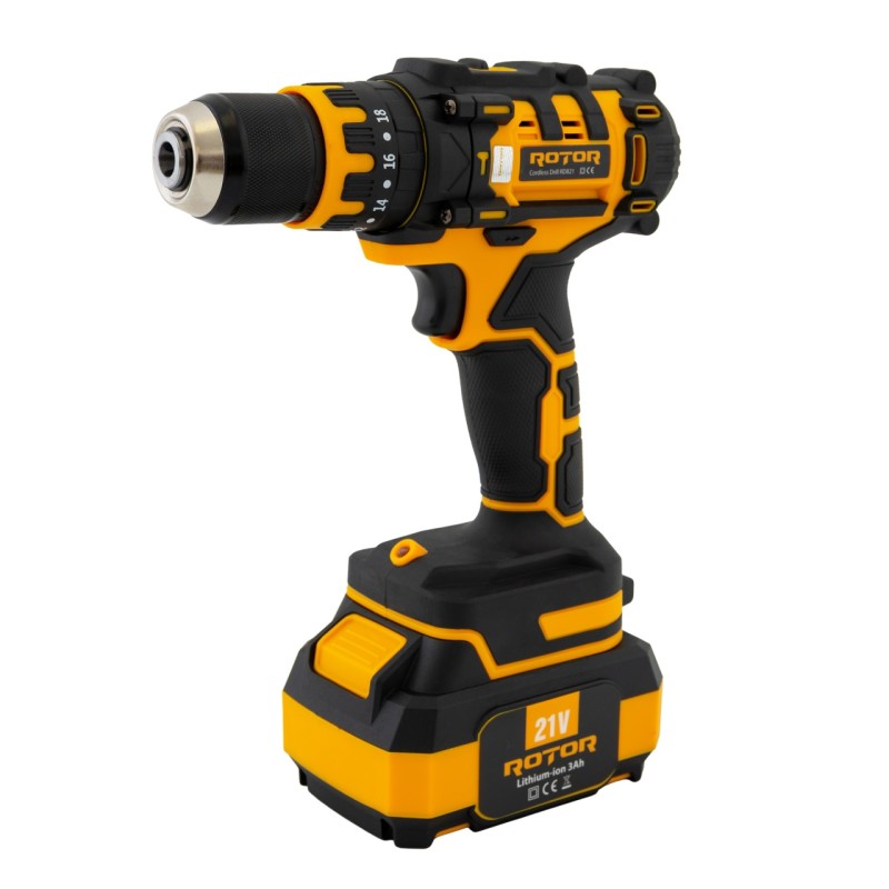 Autofiletanta pe acumulator ROTOR RDB21 21 V /3 Ah, 1350 Rot/min, 18+1, 30 Nm, Brushless