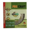 B190.40 disc diamantat pentru lemn Procraft