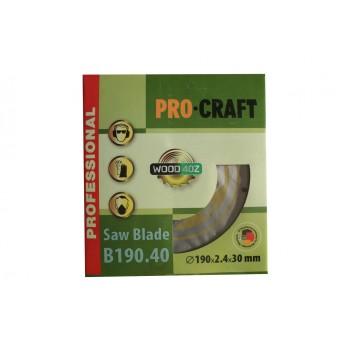 B190.40 disc diamantat pentru lemn Procraft