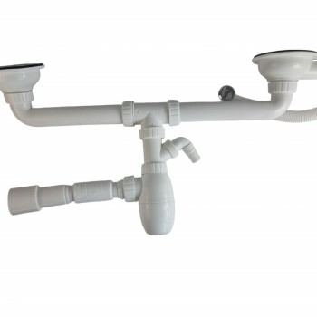 B731V Sifon universal pentru chiuveta dubla 1 1/2