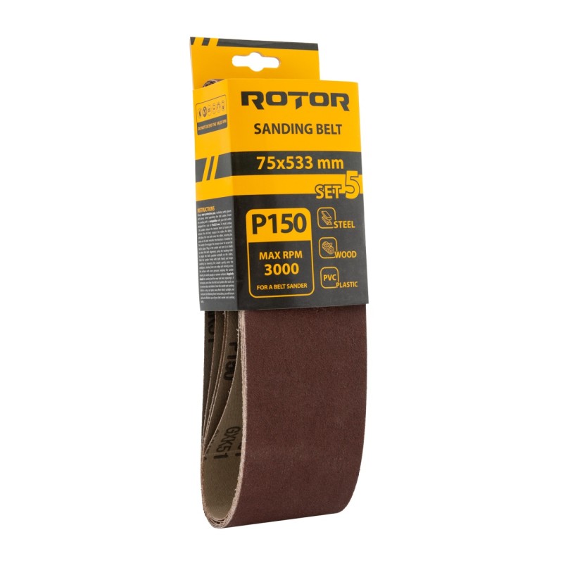 Banda de slefuit ROTOR P150 75*533 set 5