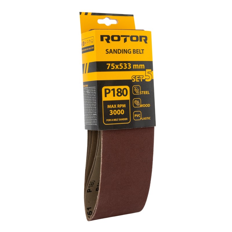 Banda de slefuit ROTOR P180 75*533 set 5