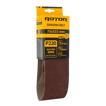 Banda de slefuit ROTOR P220 75*533 set 5