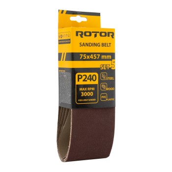 Banda de slefuit ROTOR P240 75*457 set 5