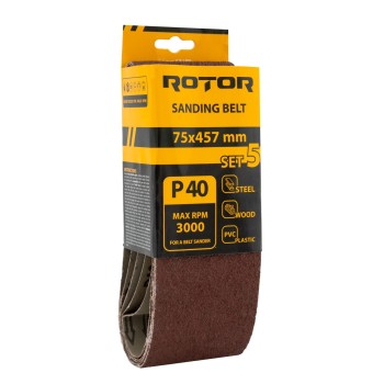 Banda de slefuit ROTOR P40 75*457 set 5