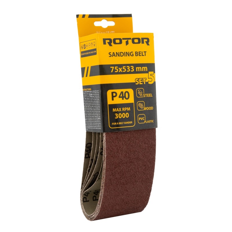 Banda de slefuit ROTOR P40 75*533 set 5