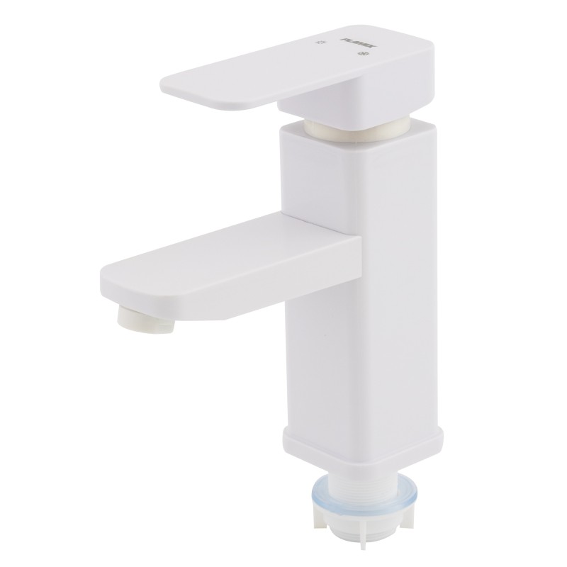 Baterie baie din plastic, PLAMIX Kub-001 Alb