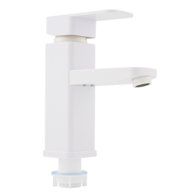 Baterie baie din plastic, PLAMIX Kub-001 Alb