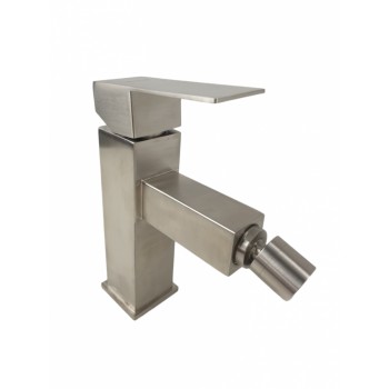 Baterie bideu MIXXUS KUB-002 din otel inoxidabil, Cap pipa 360 grade, Monocomanda, Racorduri incluse