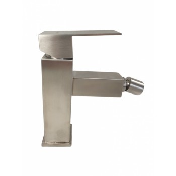 Baterie bideu MIXXUS KUB-002 din otel inoxidabil, Cap pipa 360 grade, Monocomanda, Racorduri incluse