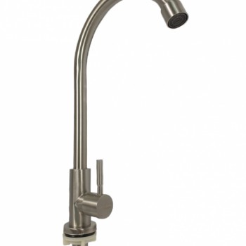 Baterie bucatarie apa rece MIXXUS MONO-01.SUS din otel inoxidabil, Monocomanda