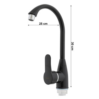 Baterie bucatarie din plastic PLAMIX Mario-011 Black