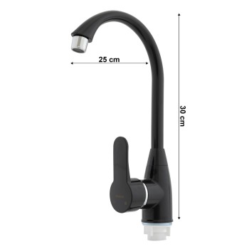 Baterie bucatarie din plastic PLAMIX Mario-011 Black