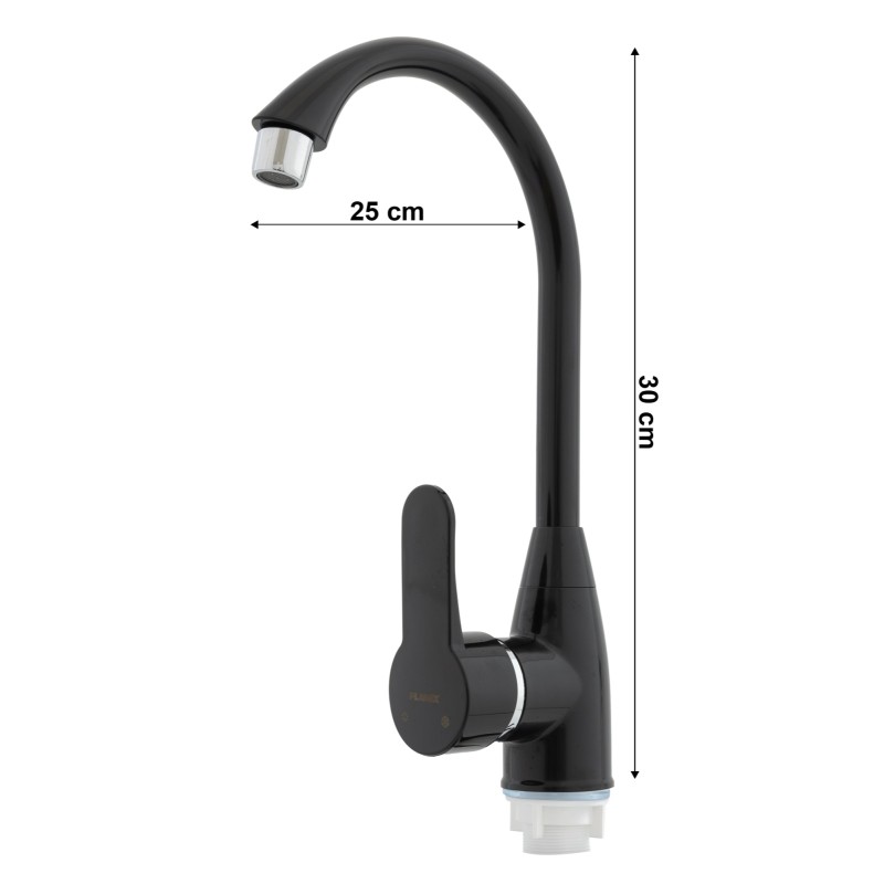 Baterie bucatarie din plastic PLAMIX Mario-011 Black