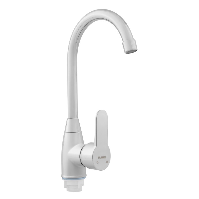 Baterie bucatarie din plastic PLAMIX Mario-011 Chrome