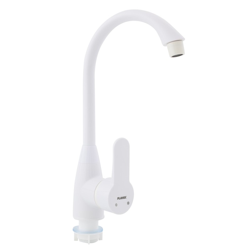 Baterie bucatarie din plastic PLAMIX Mario-011 White