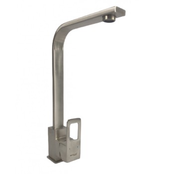 Baterie bucatarie MIXXUS FIT-011 din otel inoxidabil, Monocomanda, Racorduri incluse